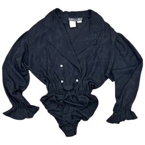 Vintage Koala Blue Bodysuit Blouse